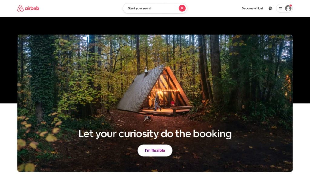 Airbnb Homepage
