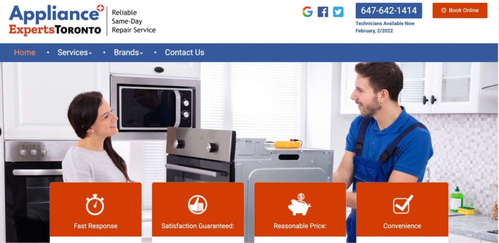 Appliance Repair Toronto Homepage