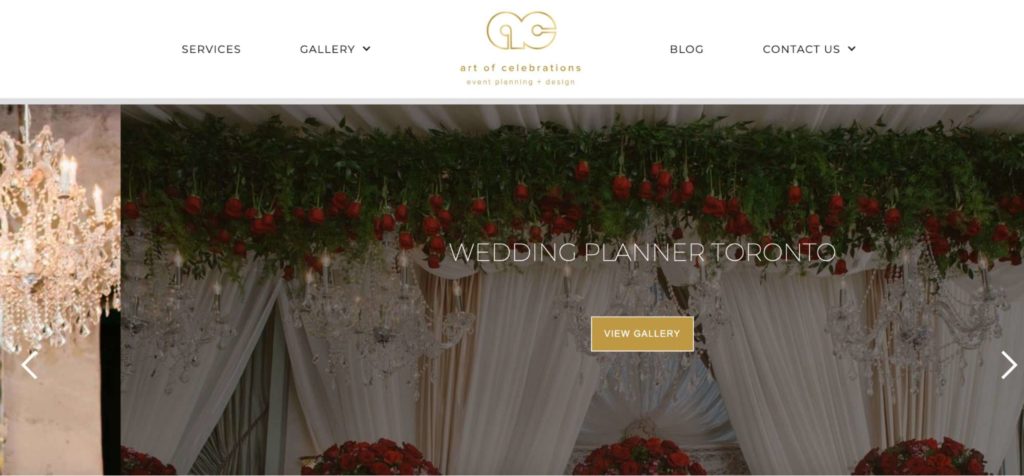 Art of Celebrations Homepage