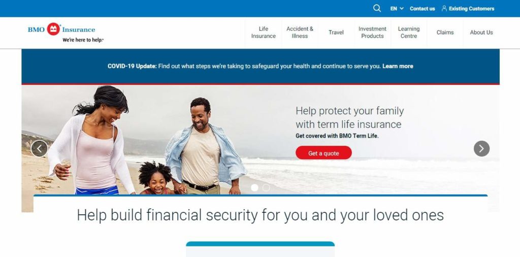 BMO Insurance Homepage
