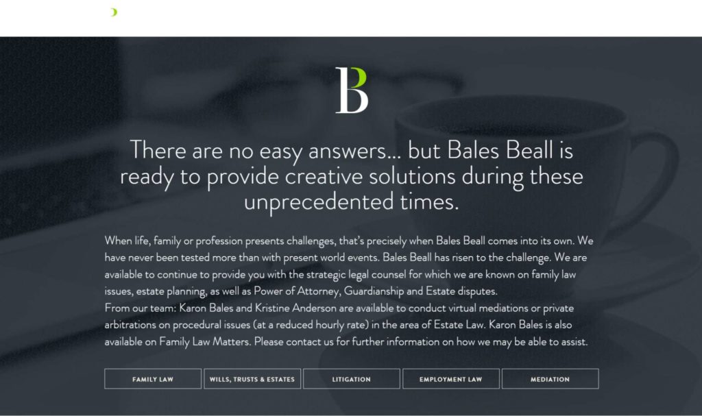 Bales Beall LLP Homepage