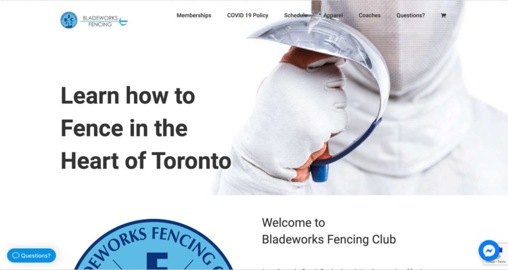 Bladeworks Fencing Homepage