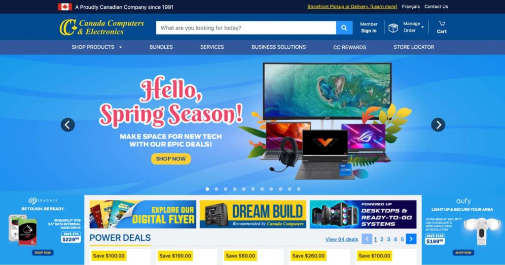 Canada Computers & Electronics Homepage