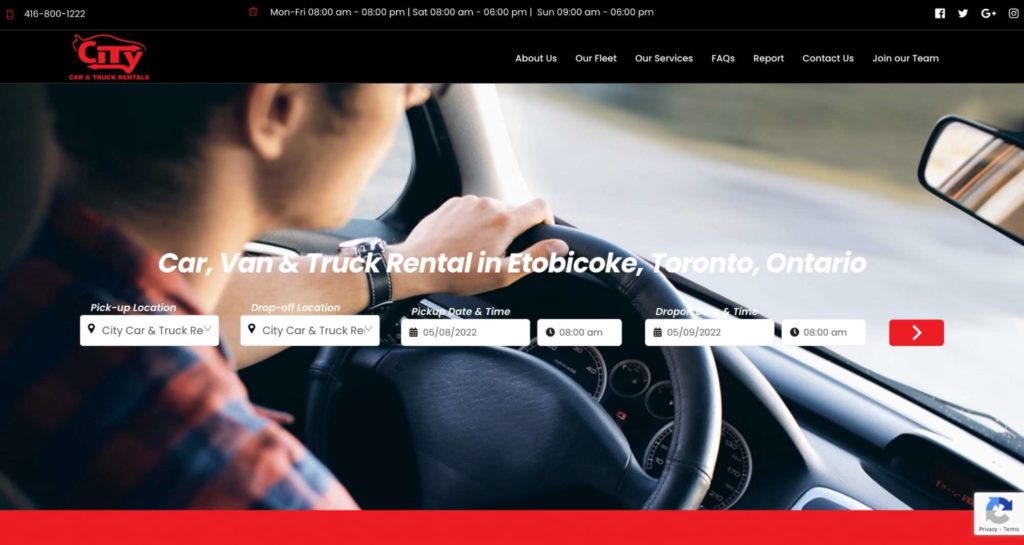 City Car and Truck Rentals Homepage