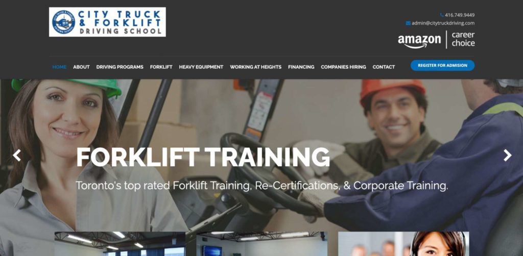 City Truck & Forklift Driving School Homepage