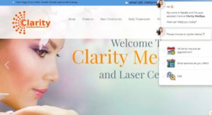 Clarity Med Spa and Laser Centre Homepage