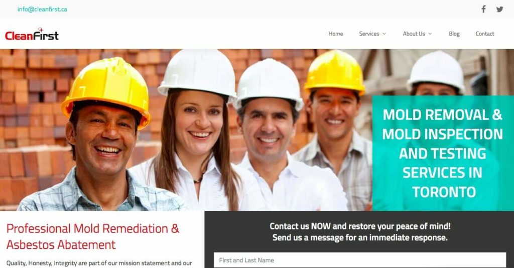 CleanFirst Restoration Homepage