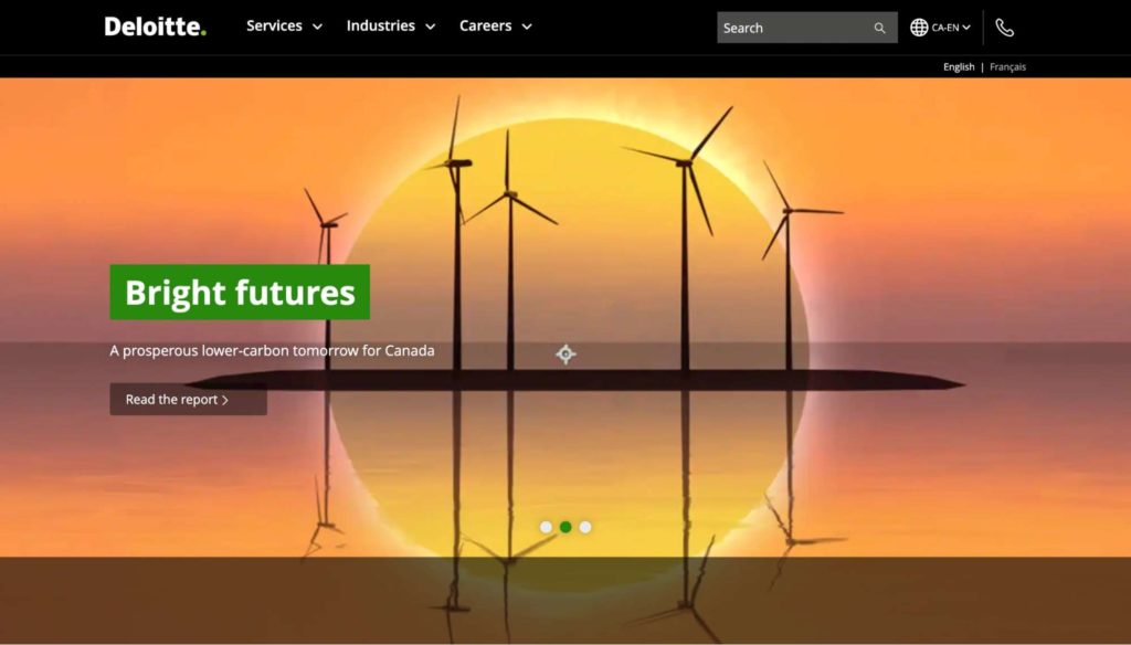 Deloitte Consulting homepage