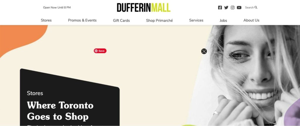 Dufferin Mall Homepage
