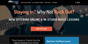 Elite Music Academy Homepage
