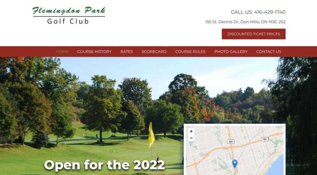 Flemingdon Park Golf Club Homepage