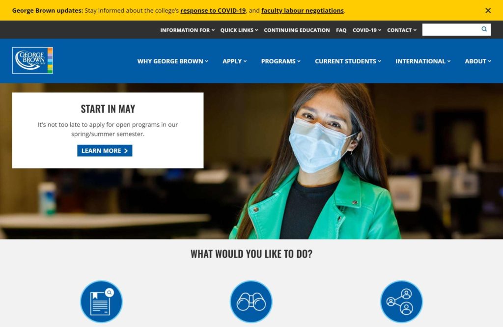 George Brown College Homepage