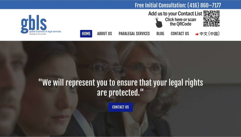 Global Business & Legal Services Homepage