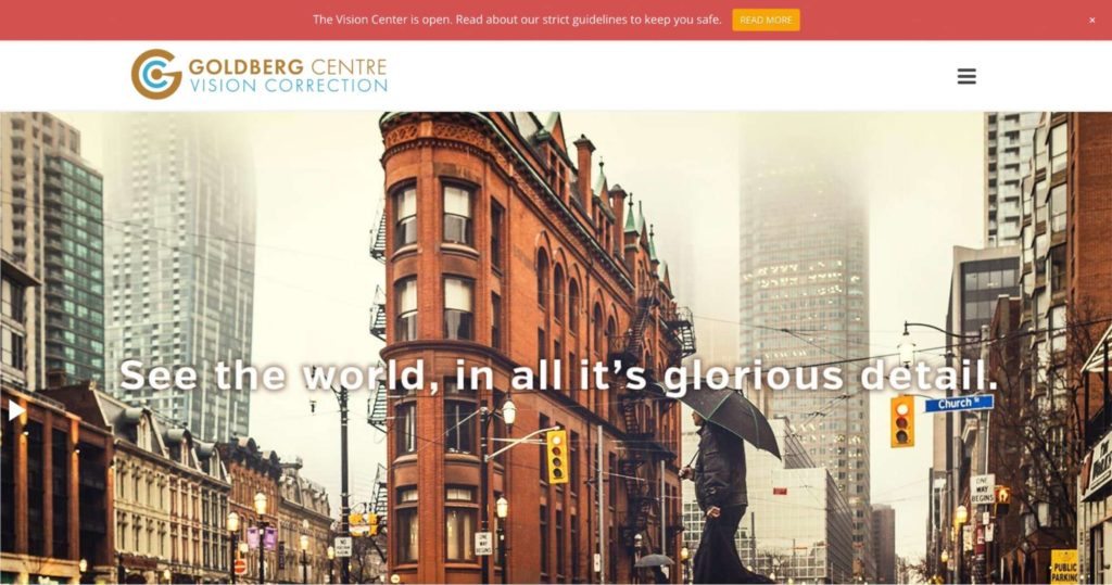 Goldberg Centre Vision Correction Homepage