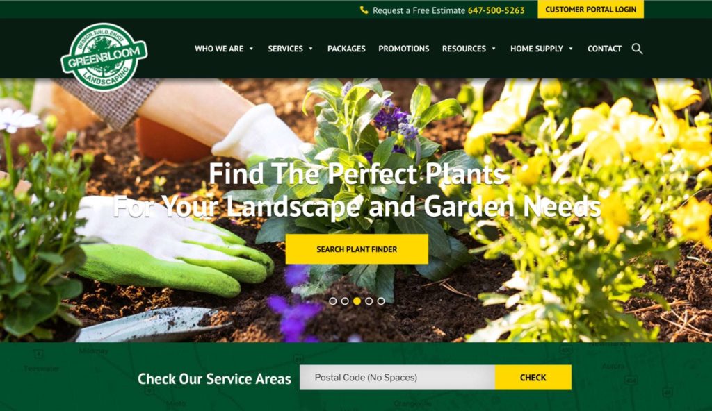 Greenbloom Landscape Homepage