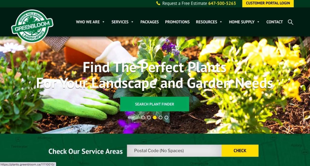 Greenbloom Landscaping Design Inc. Homepage