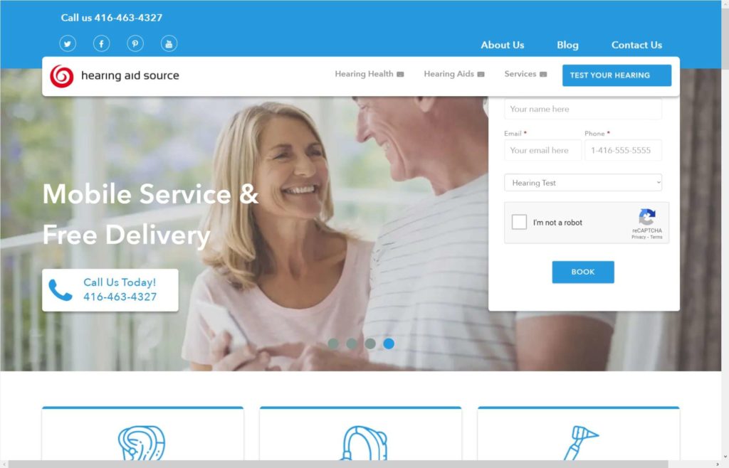 Hearing Aid Source Homepage