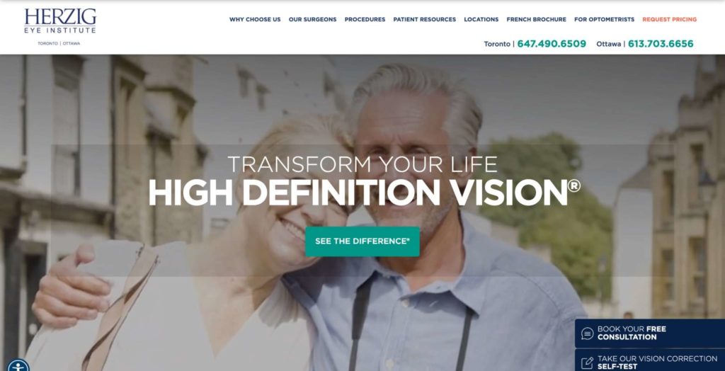 Herzig Eye Institute Homepage