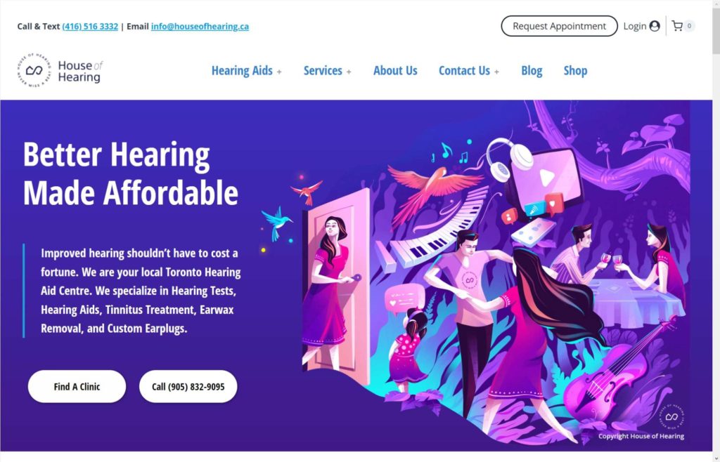 House of Hearing Clinic Inc Homepage