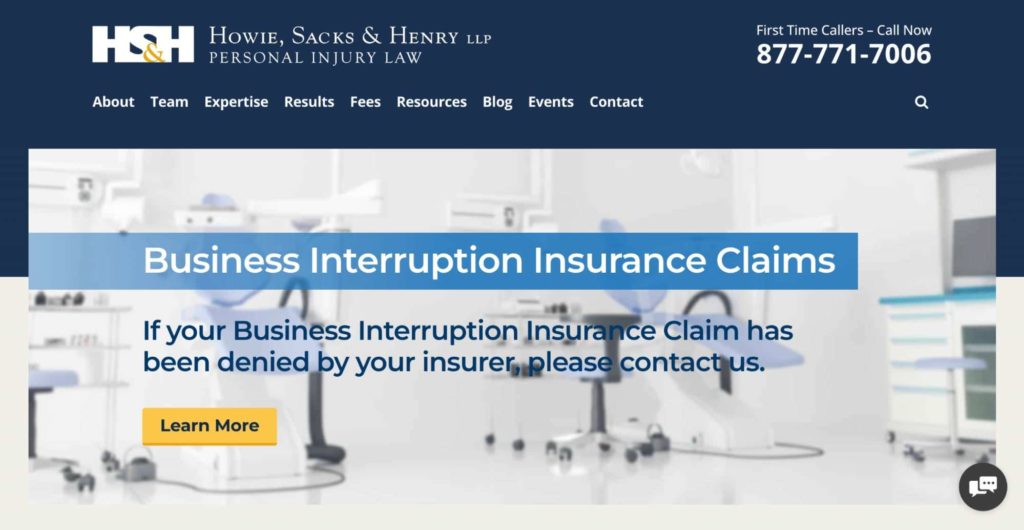 Howie, Sacks & Henry, LLP Homepage