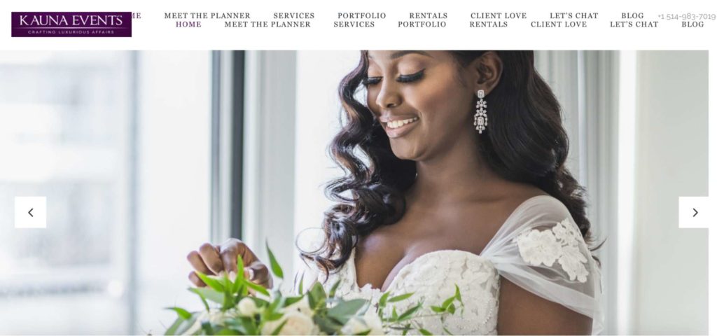 Kauna Events Homepage