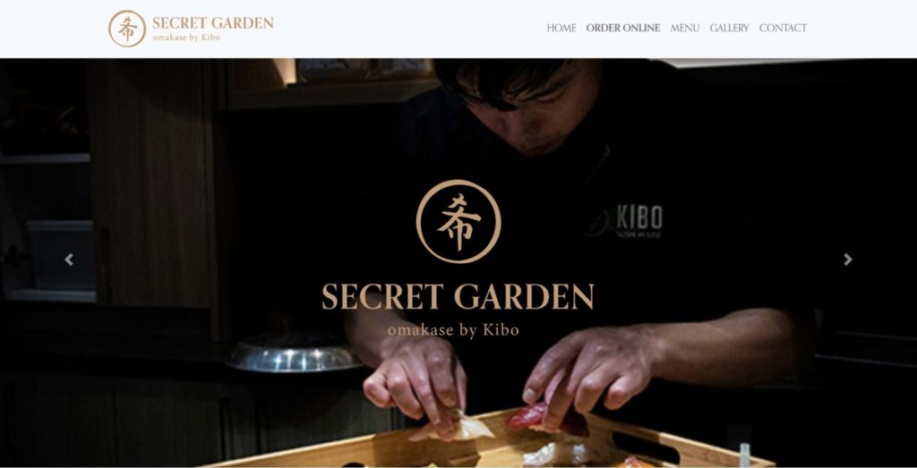Kibo Secret Garden Homepage