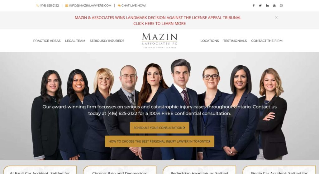 Mazin & Associates, PC Homepage