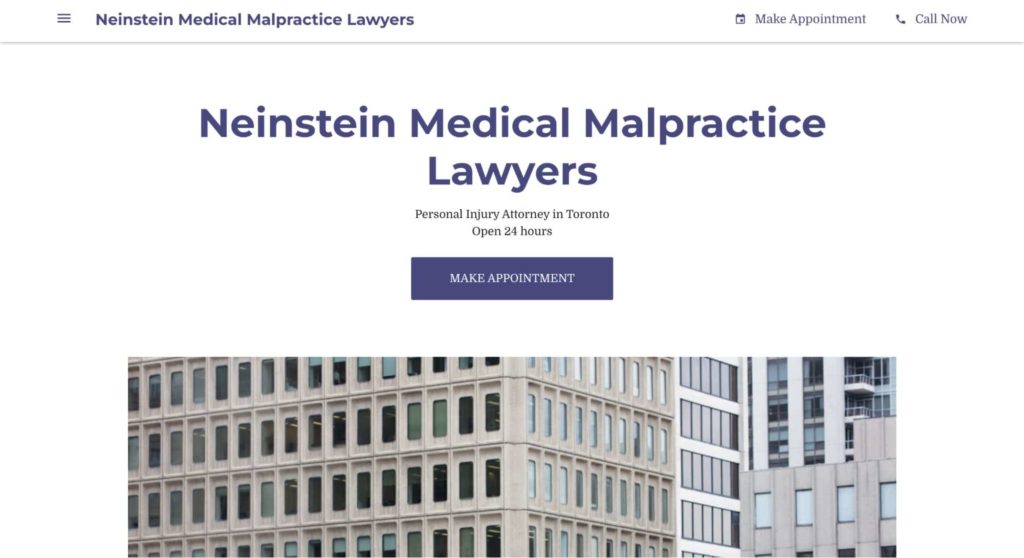 Neinstein Medical Malpractice Lawyers Homepage