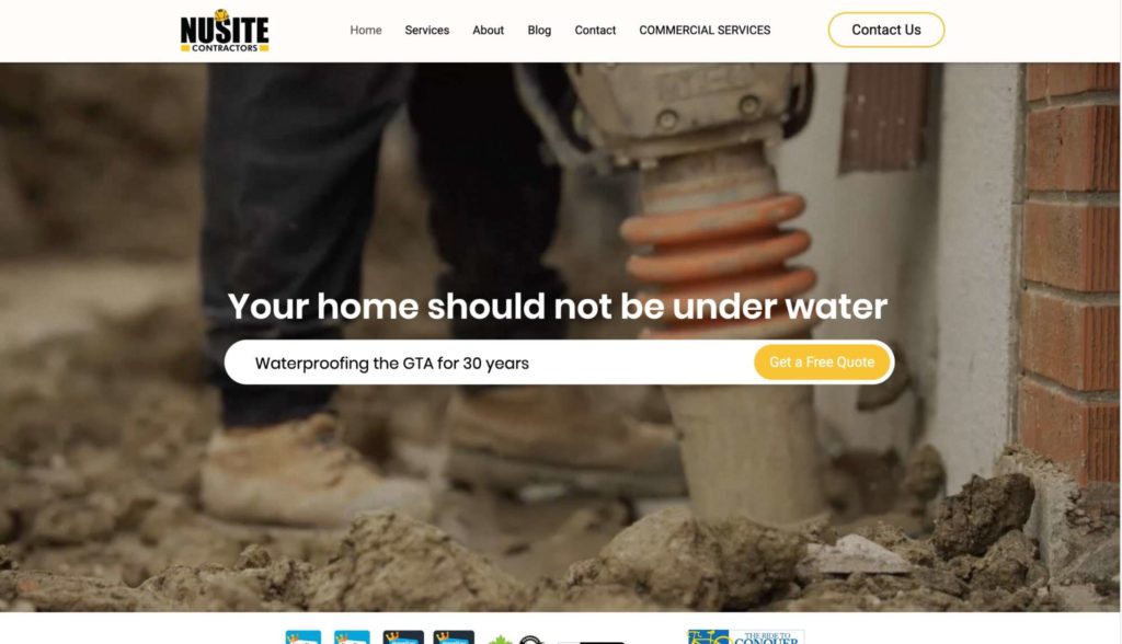 Nusite Contractors Homepage