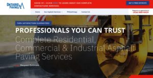 Ontario Paving Homepage