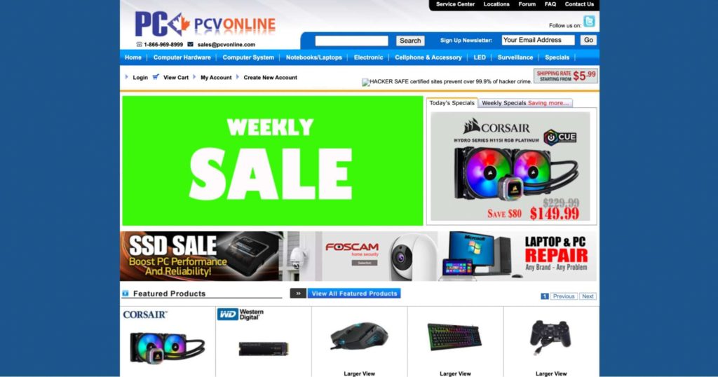 PCV Computers and Electronics Homepage