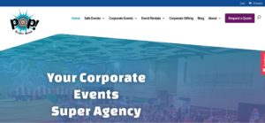 Pop Events Homepage