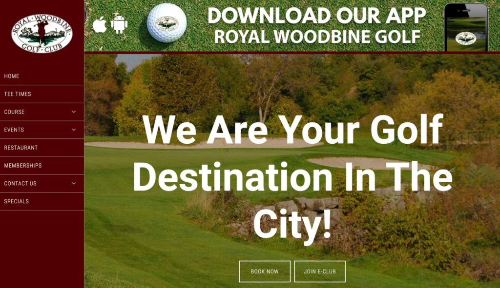 Royal Woodbine Golf Homepage