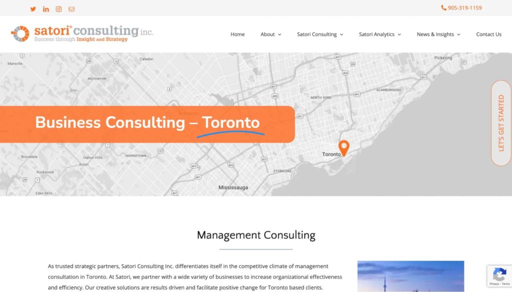 Satori Consulting Homepage