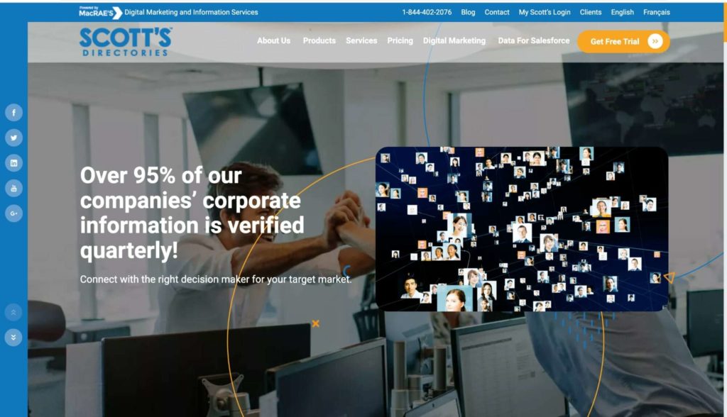 Scott’s Directories homepage