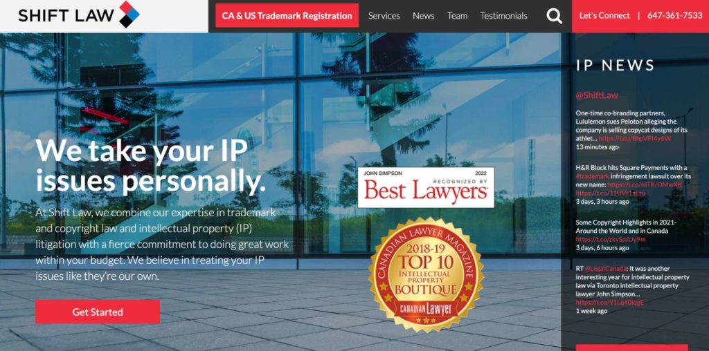 Shift Law Homepage