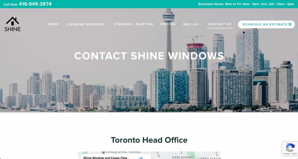 Shine Window and Eaves Cleaning Homepage