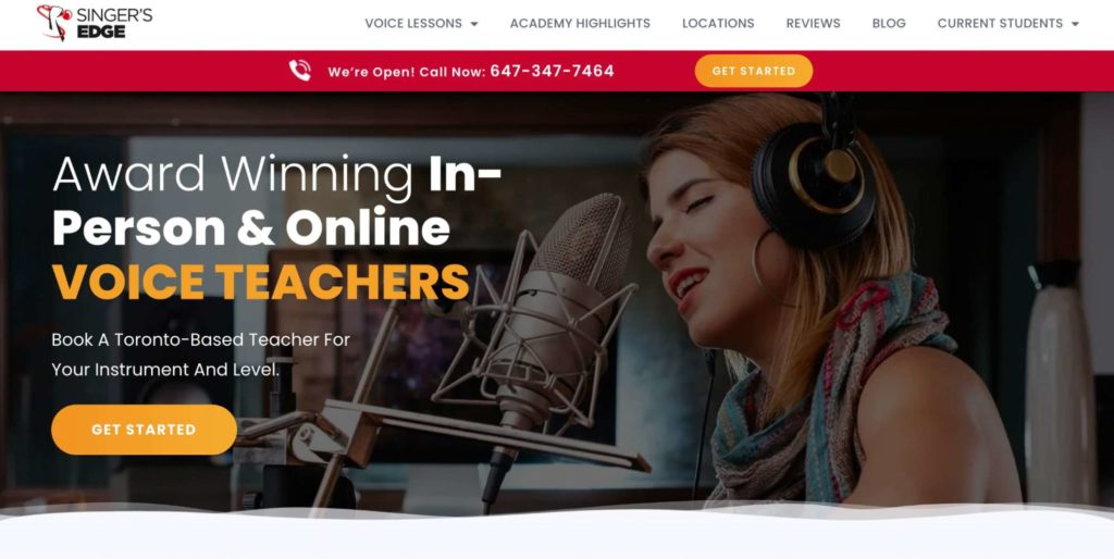 Singer's Edge Homepage