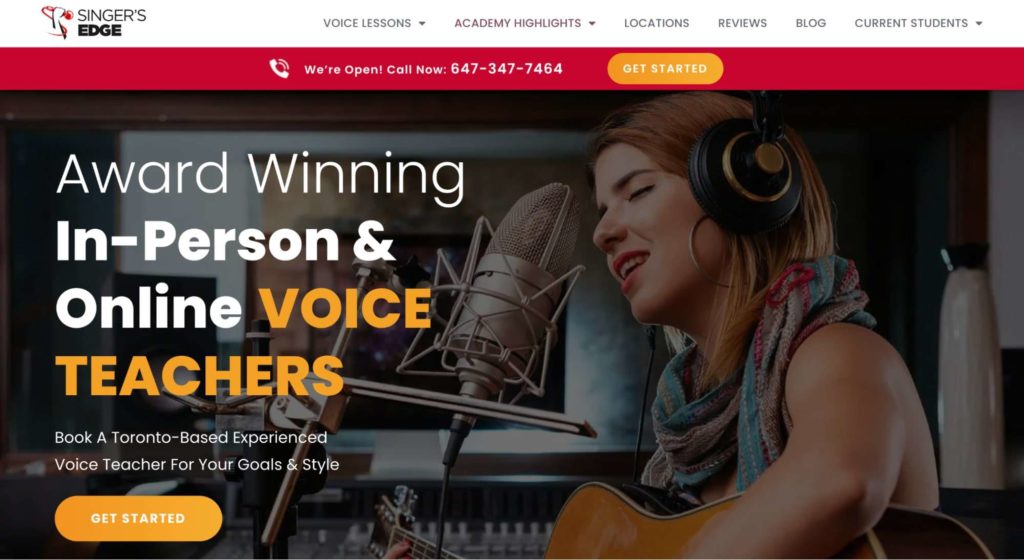 Singer’s Edge Homepage