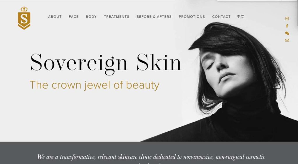 Sovereign Skin Homepage