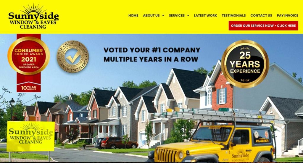 Sunnyside Window & Eaves Cleaning Homepage