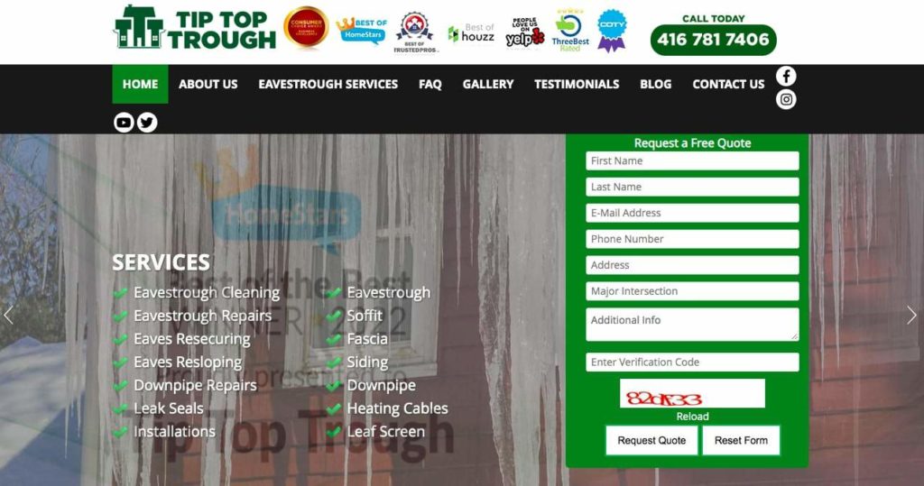 Tip Top Trough Homepage