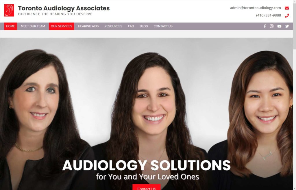 Toronto Audiology Associates Homepage