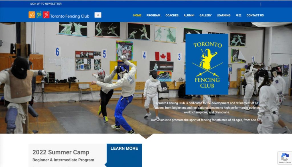 Toronto Fencing Club Homepage