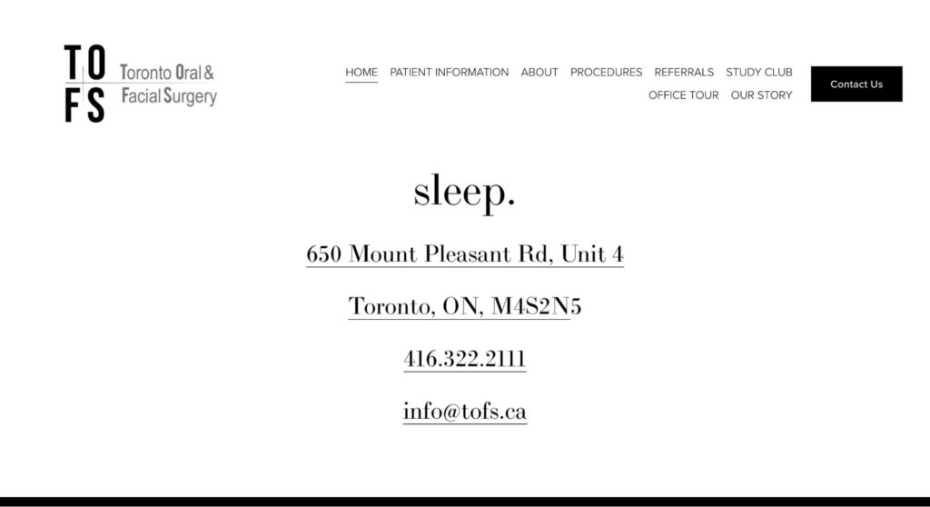 Toronto Oral and Facial Surgery Homepage