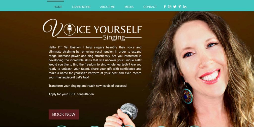 Voice Yourself Singing Homepage