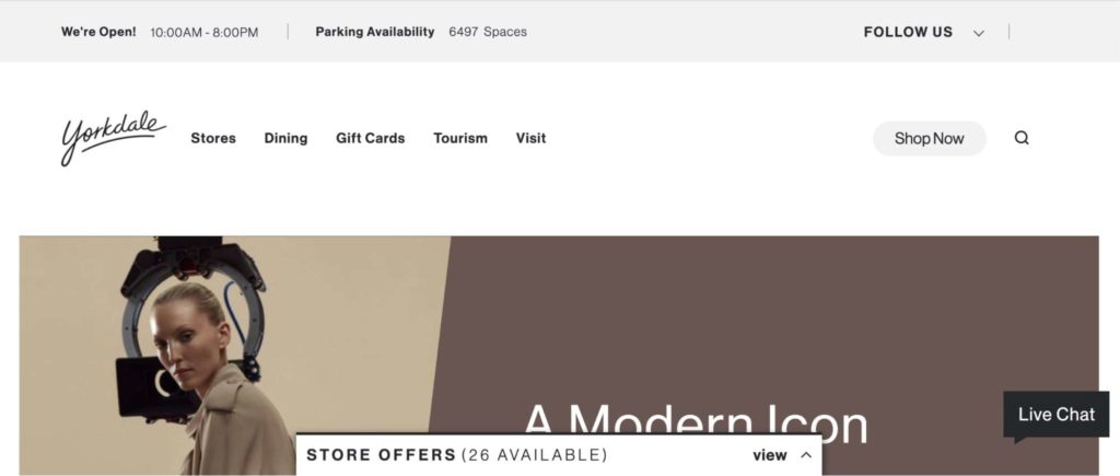 Yorkdale Shopping Centre Homepage