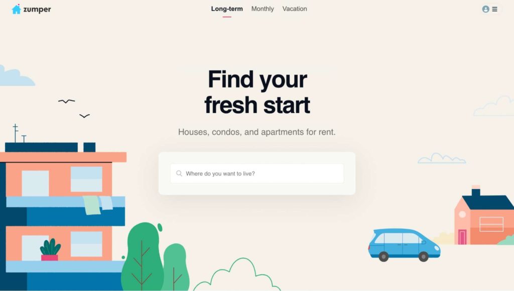 Zumper Homepage