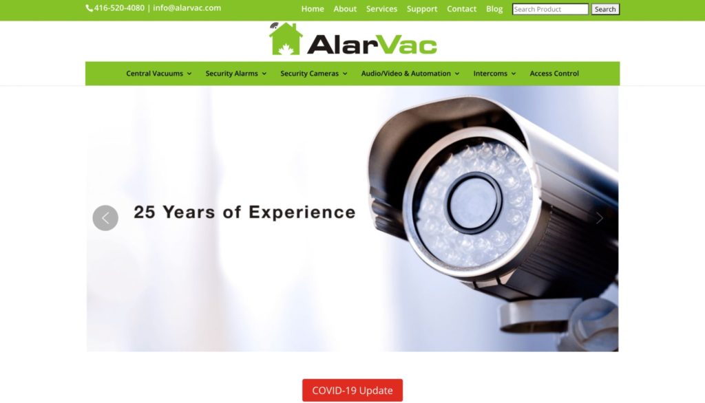 Alarvac Systems Inc. Homepage