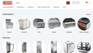 BUGA Food Equipmen homepage